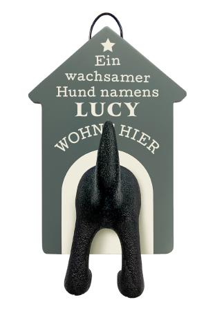 Leinenhalter für Lucy, grau
